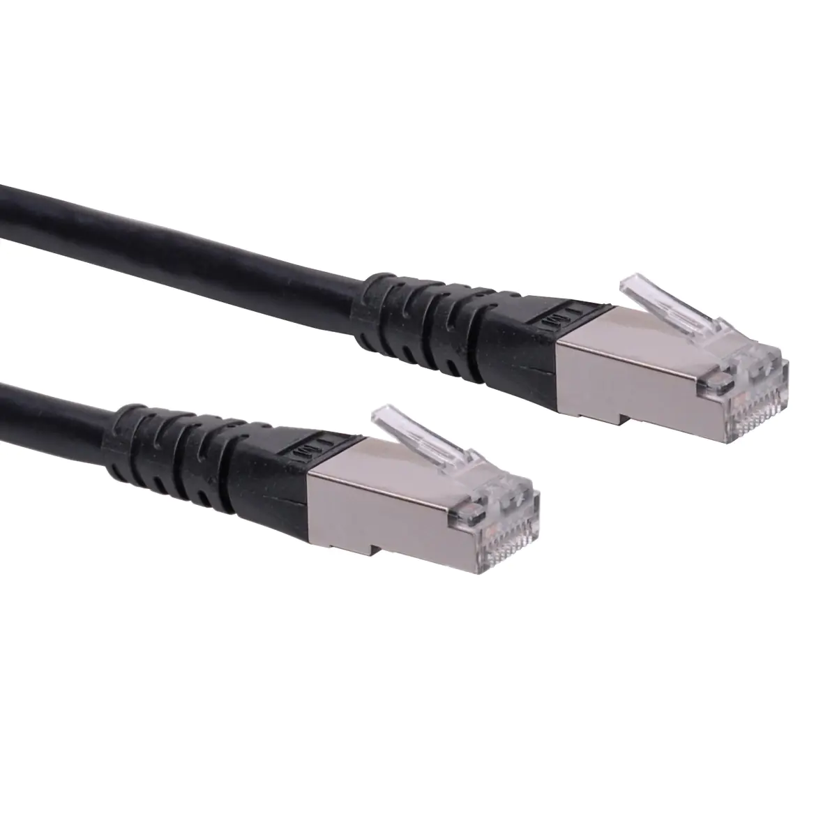 Roline - Patch-Kabel - RJ-45 (M) zu RJ-45 (M) - 20 m - SFTP - CAT 6 - Schwarz