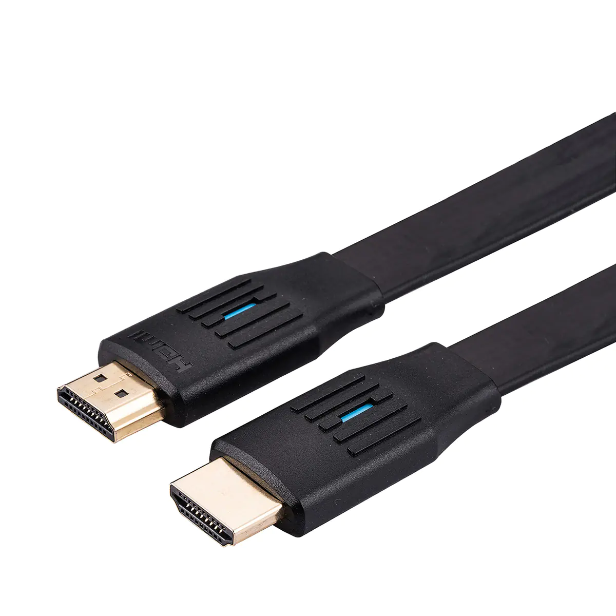 VALUE - Ultra High Speed - HDMI-Kabel mit Ethernet - HDMI männlich zu HDMI männlich - 2 m - Doppelisolierung - Schwarz - flach, unterstützt 8K 60 Hz (7680 x 4320)