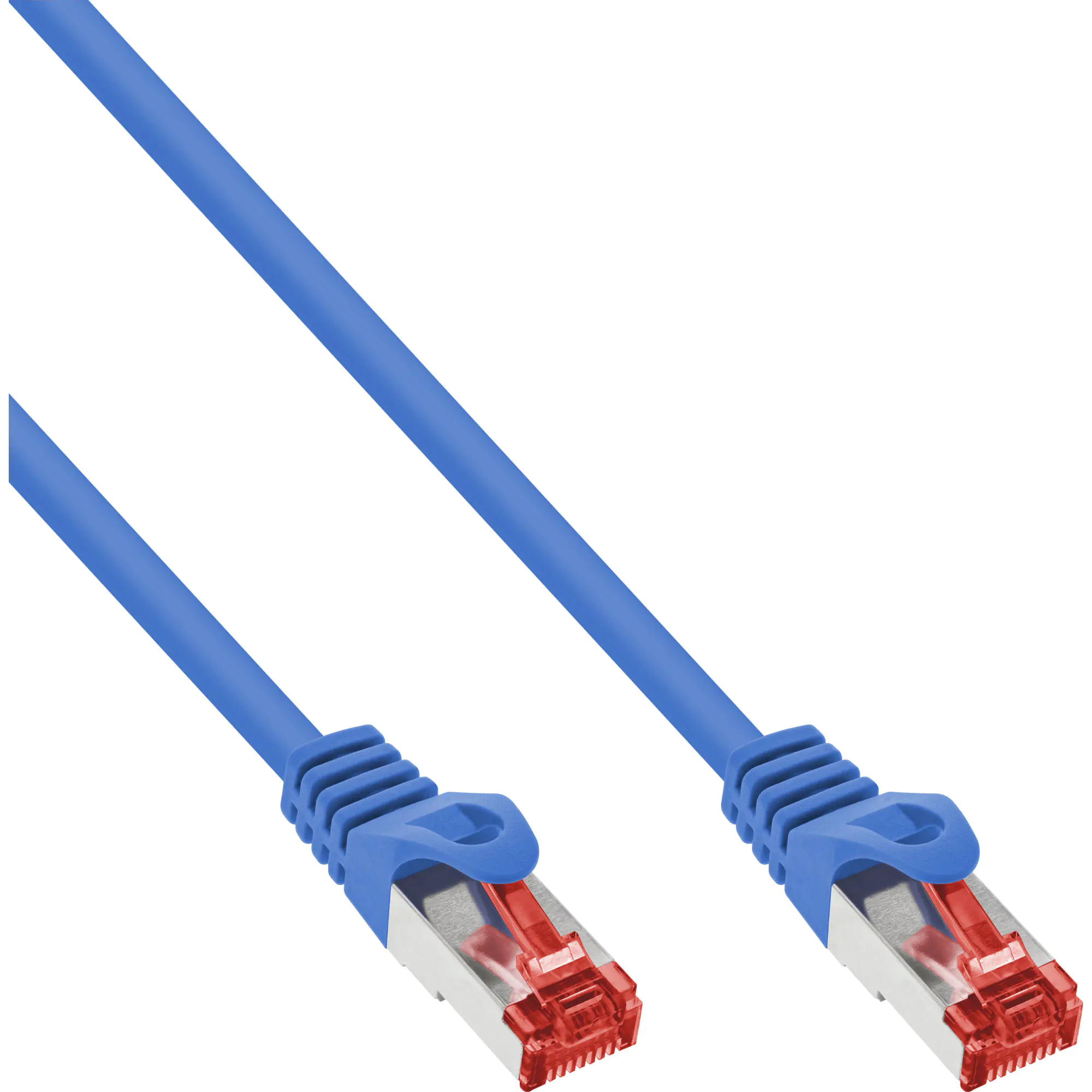 InLine - Patch-Kabel - RJ-45 (M) zu RJ-45 (M) - 5 m - SFTP, PiMF - CAT 6 - geschirmt, halogenfrei, geformt - Blau