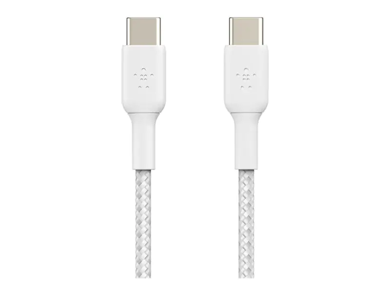 Belkin BoostCharge - USB-Kabel - 24 pin USB-C (M) zu 24 pin USB-C (M) - USB 2.0 - 2 m - weiß