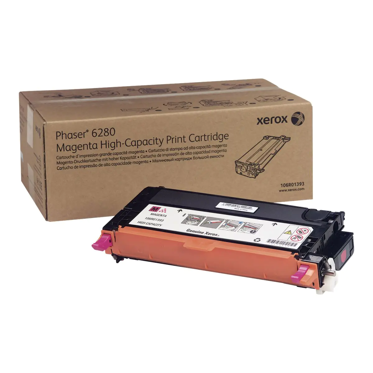 Xerox Phaser 6280 - Mit hoher Kapazität - Magenta - Original - Tonerpatrone - für Phaser 6280/YN, 6280DN, 6280N