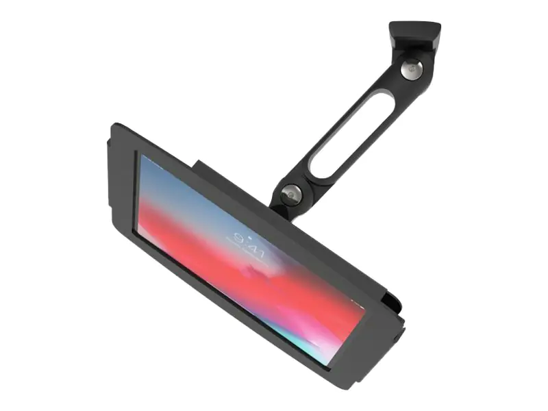 Compulocks iPad 10.2" Space Enclosure Swing Wall Mount - Gehäuse - Diebstahlschutz - für Tablett - verriegelbar - hochwertiges Aluminium - Schwarz - Bildschirmgröße: 26 cm (10.2") - Wandmontage, Oberflächenmontage, Thekenbereich - für Apple 10.2-inch iPad