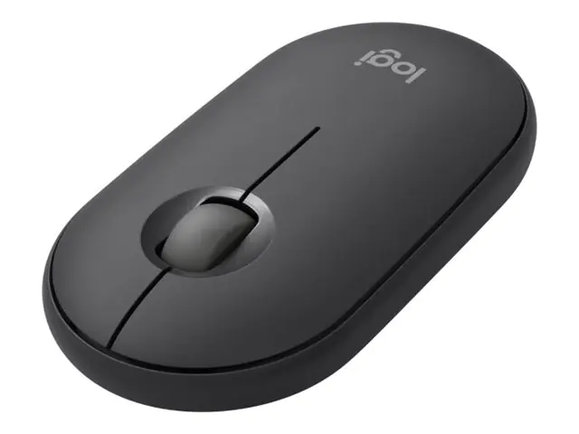 Logitech Pebble 2 Combo - Tastatur-und-Maus-Set - kabellos - Bluetooth LE - QWERTY - US International - Tonal Graphite