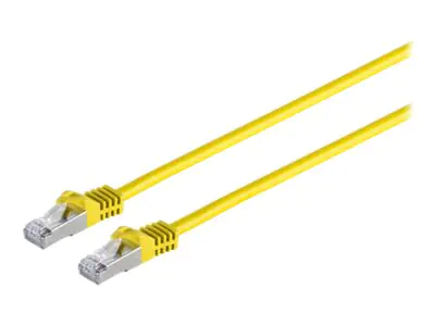 exertis Connect - Patch-Kabel - RJ-45 (M) zu RJ-45 (M) - 2 m - SFTP, PiMF - CAT 7 (Kabel) / CAT 6a (Anschlüsse) - halogenfrei - Gelb