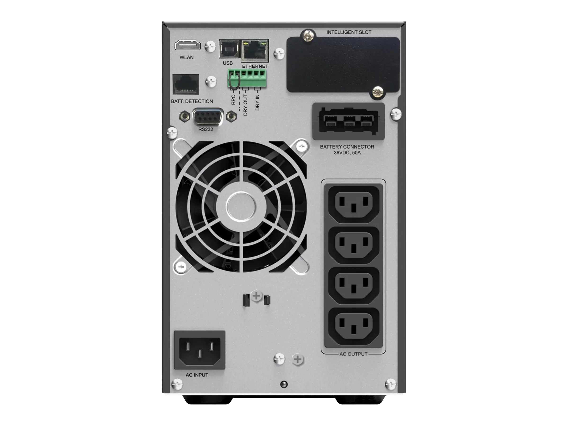 PowerWalker VFI 1500 ICT IoT - USV - 1500 Watt - 1500 VA - 9 Ah - RS-232, USB, Ethernet - Ausgangsanschlüsse: 4