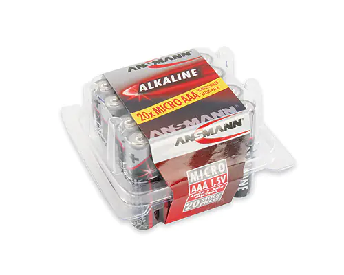 Ansmann Batterie AAA Micro LR03 1,5V 20er Pack Alkalisch 5015538