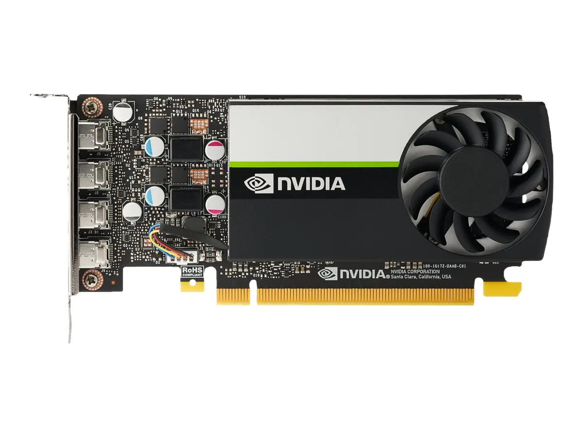 NVIDIA T1000 - Grafikkarten - T1000 - 8 GB GDDR6 - PCIe 3.0 x16 - 4 x Mini DisplayPort - für Workstation Z2 G9, Z4 G5, Z6 G5, Z8 G5
