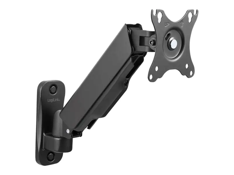 LogiLink - Befestigungskit - Gasfeder - für Flachbildschirm - Kunststoff, Stahl, Aluminium - Schwarz - Bildschirmgröße: 43.2-81.3 cm (17"-32") - Wandmontage