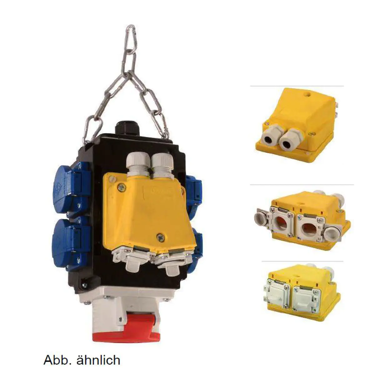 Bachmann EnergiewÜrfel 4 Schutzkontaktsteckdosen1 CEE 1 Datendose 349.310