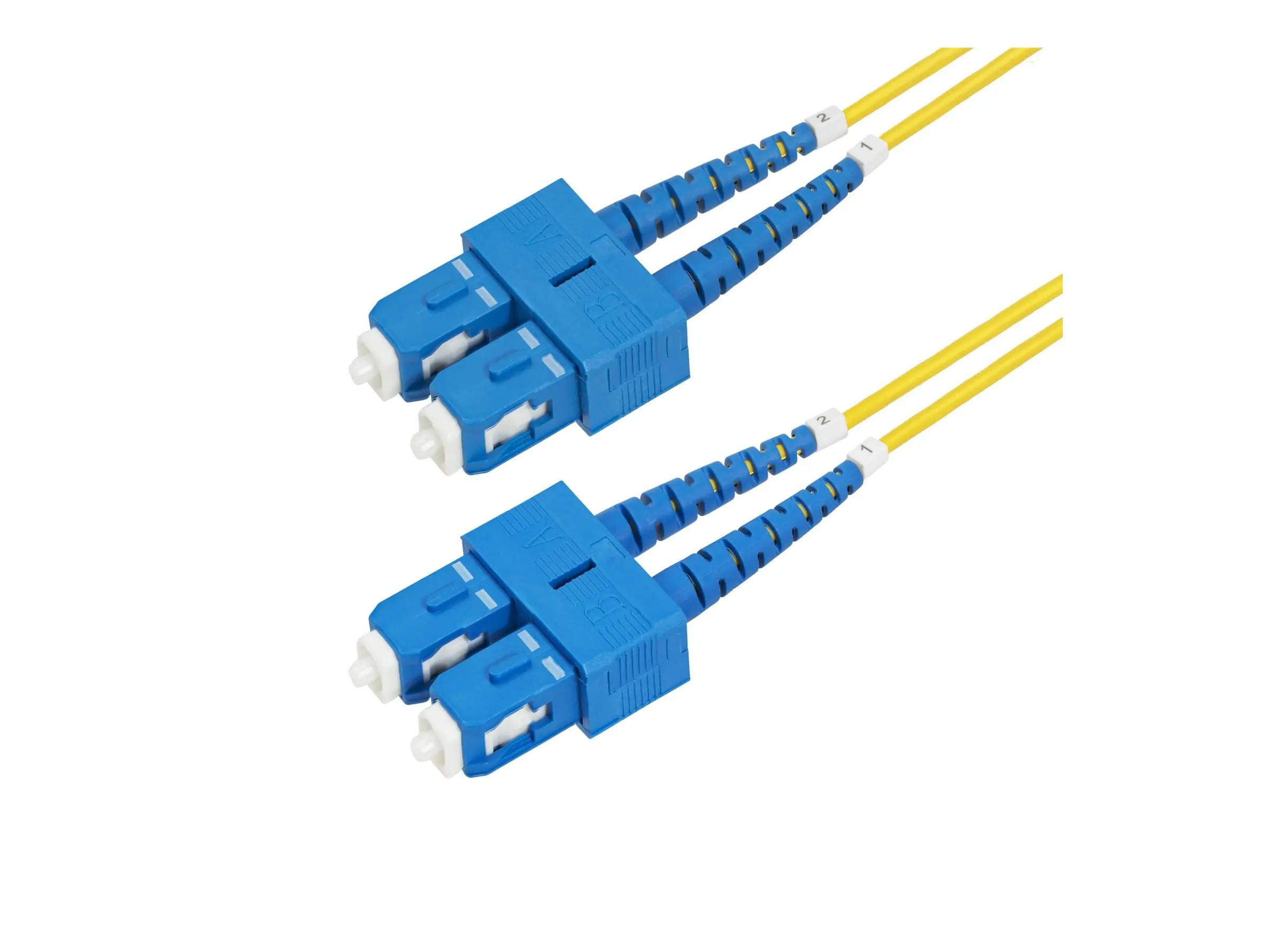 StarTech.com 3m (9.8ft) SC to SC (UPC) OS2 Single Mode Duplex Fiber Optic Cable, 9/125µm, Laser Opt