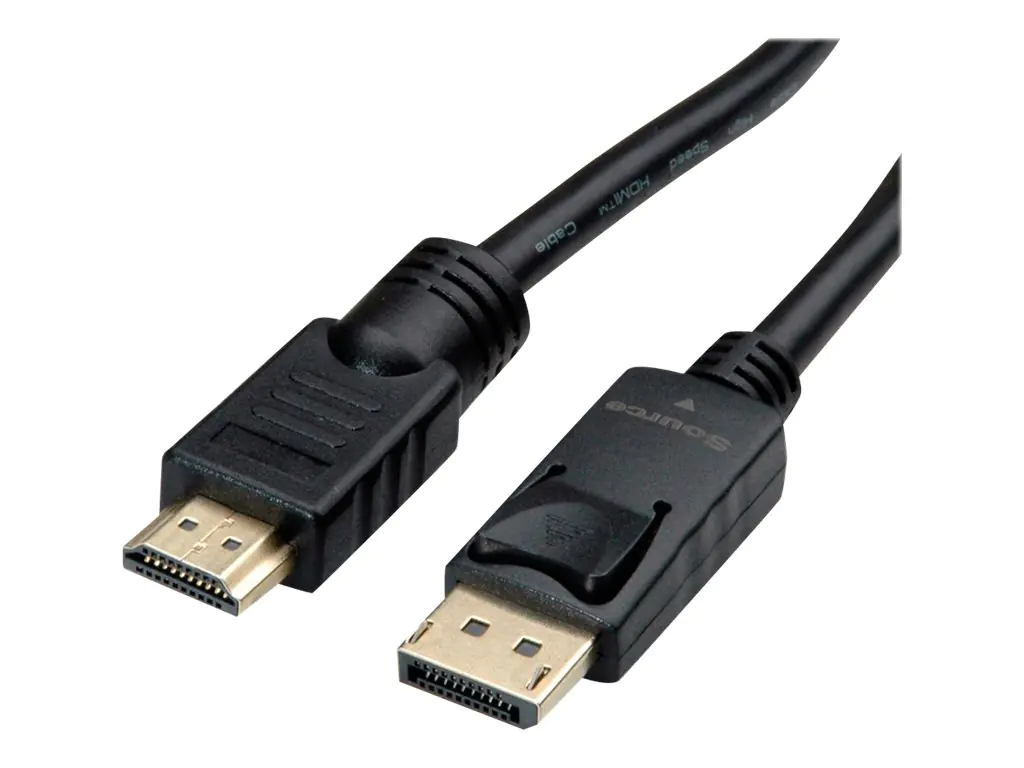 Roline - DisplayPort-Kabel - DisplayPort (M) zu DisplayPort (M) - DisplayPort 1.2 - 7.5 m - 4K Unterstützung - Schwarz