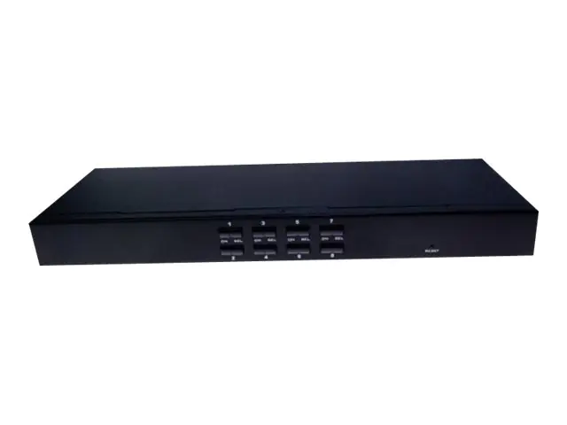 deXlan - KVM-Switch - 8 x KVM port(s) - 1 lokaler Benutzer - an Rack montierbar