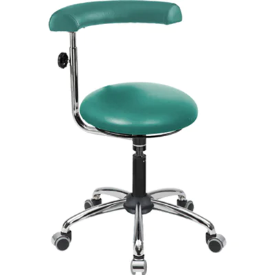 meychair Sitzhocker A20 Rundsitz Farbe der Sitzfläche: türkis Farbe des Fußkreuzes: chrom