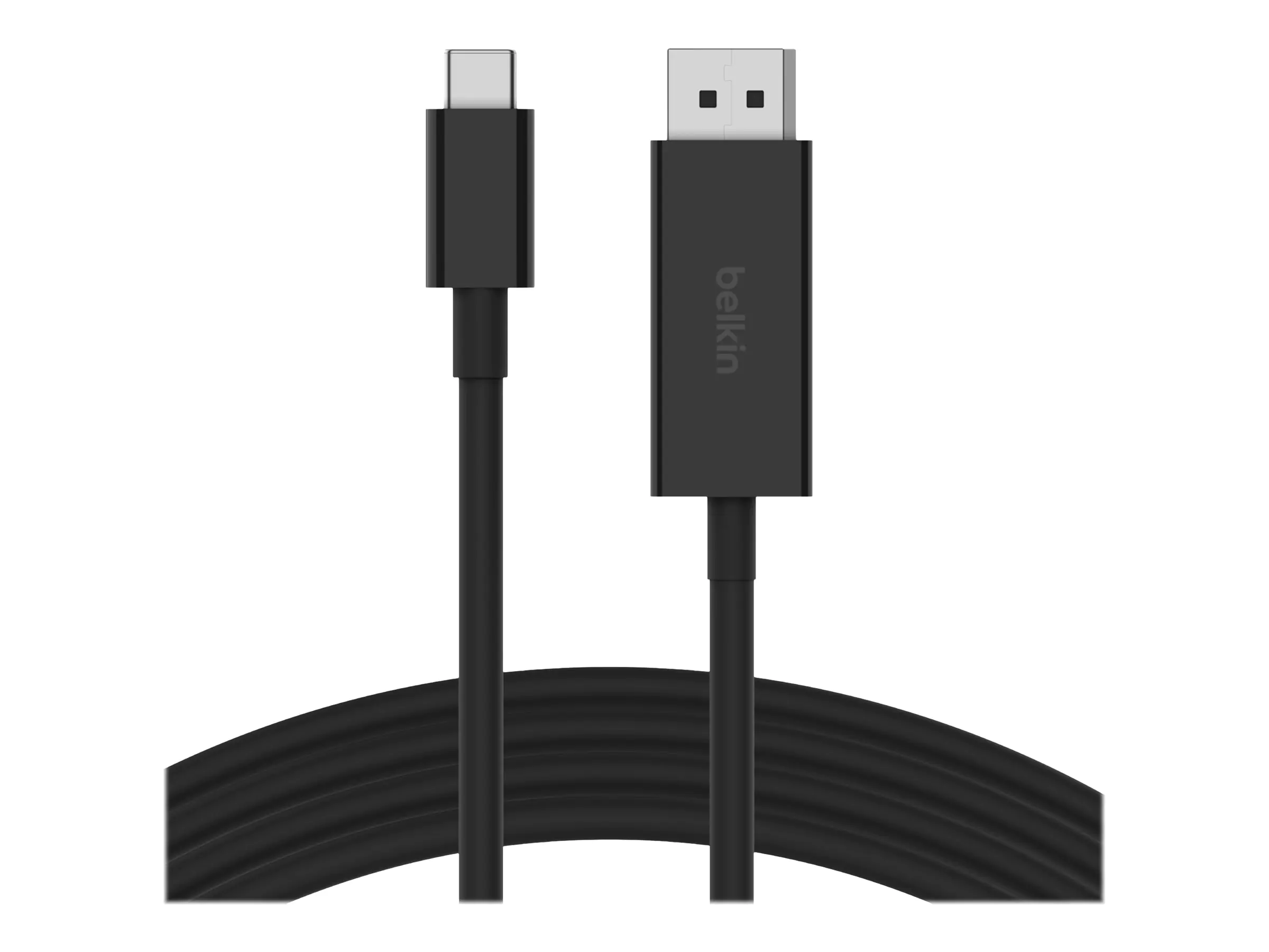 Belkin CONNECT - Adapterkabel - 24 pin USB-C (M) zu DisplayPort (M) - DisplayPort 1.4 - 2 m - 4K Unterstützung, 8K Unterstützung - Schwarz