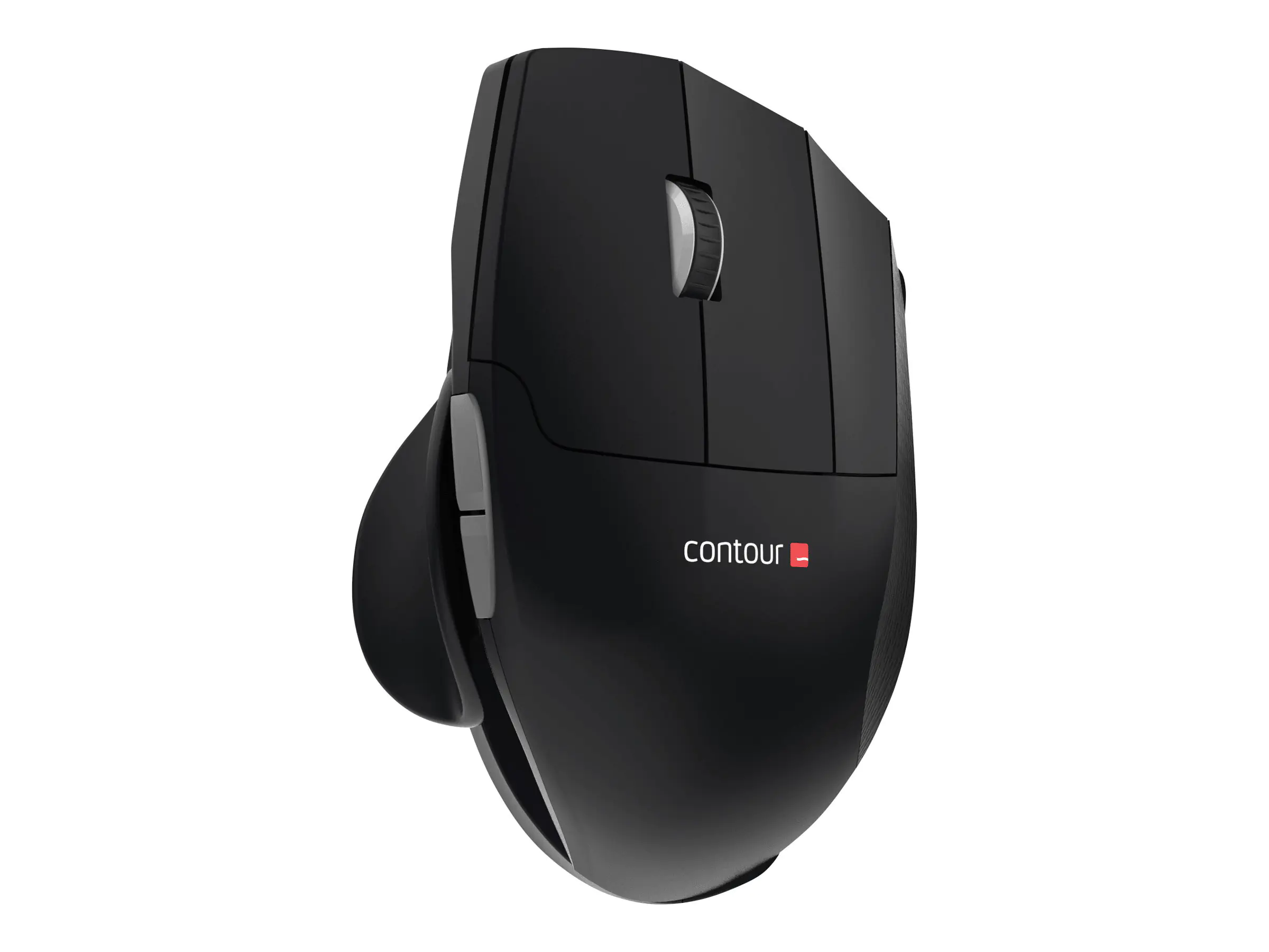 Contour Unimouse - Maus - ergonomisch - Infrarot - 7 Tasten - kabellos - 2.4 GHz - kabelloser Empfänger (USB) - Slate