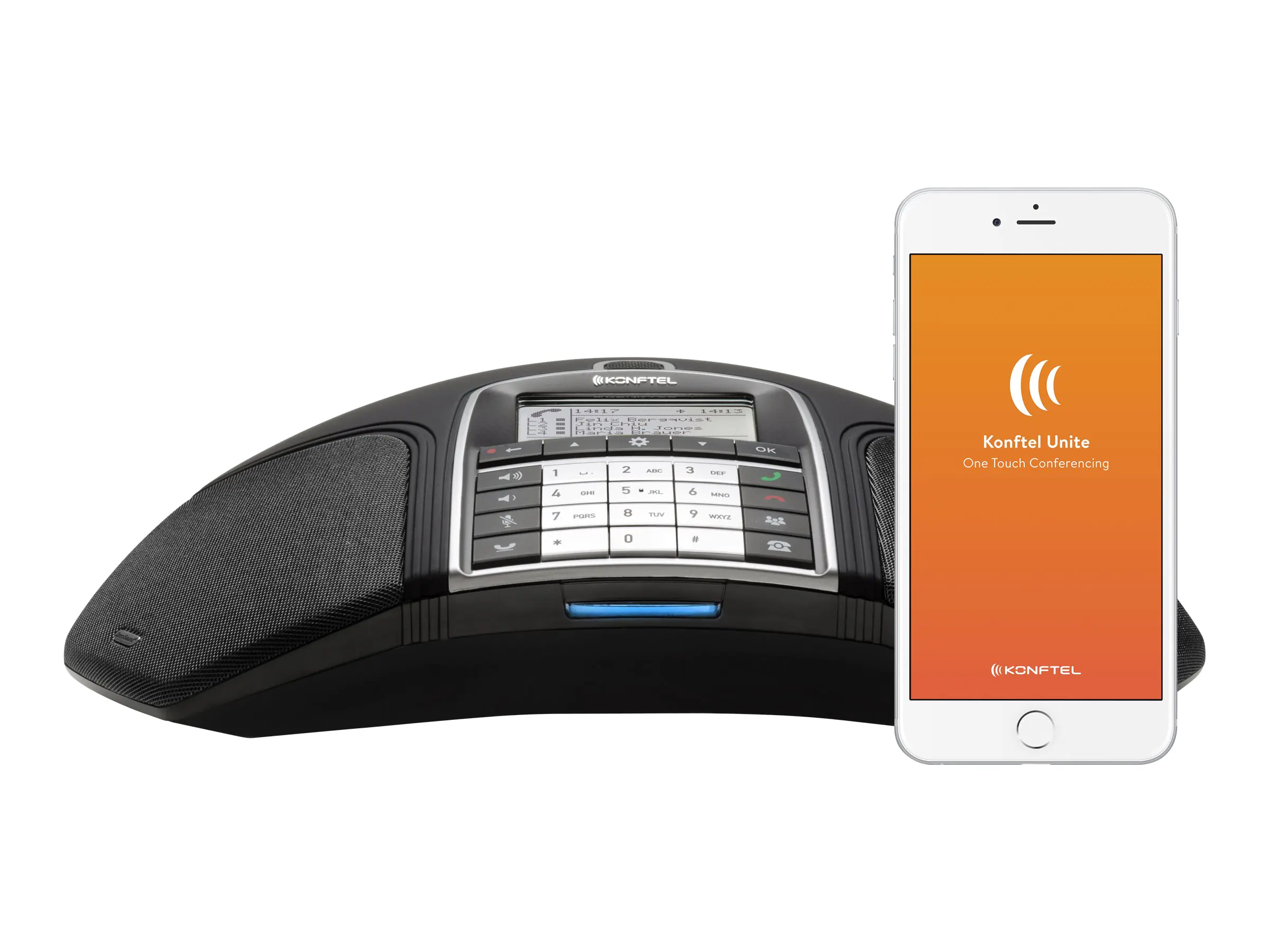 Konftel 300IPx - VoIP-Konferenztelefon - SIP v2 - Liquorice Black - für Konftel C50300IPx Hybrid