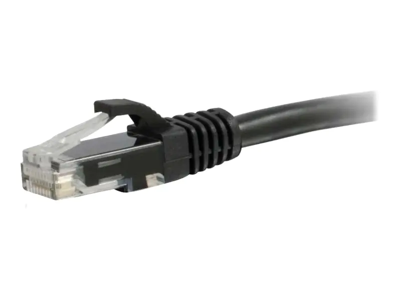 C2G Cat5e Booted Unshielded (UTP) Network Patch Cable - Patch-Kabel - RJ-45 (M) zu RJ-45 (M) - 30 cm - UTP - CAT 5e - geformt, ohne Haken, verseilt - Schwarz