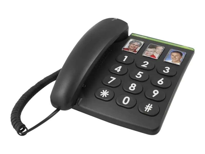 DORO PhoneEasy 331ph - Telefon mit Schnur - Schwarz