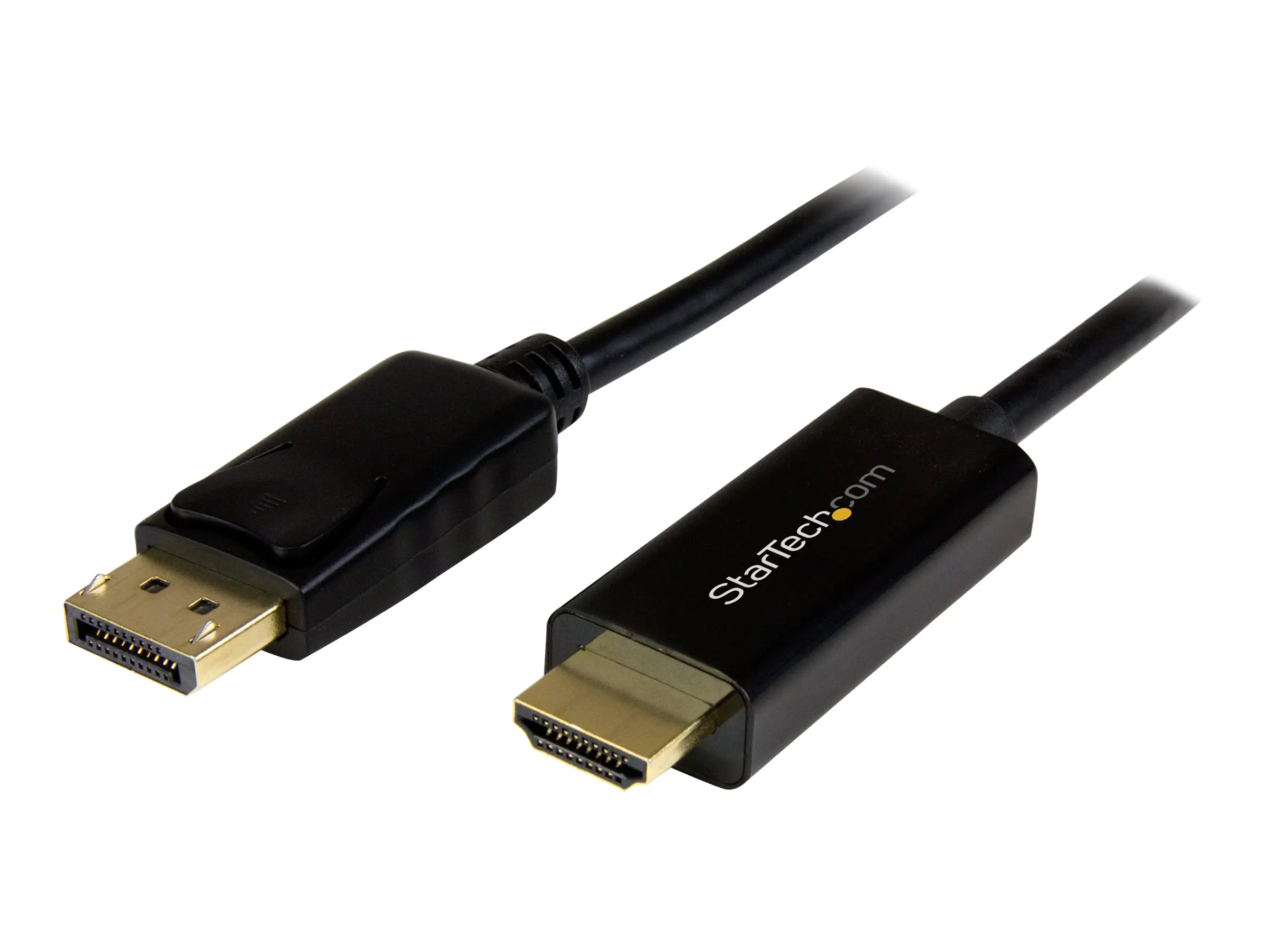 StarTech 2m DisplayPort auf HDMI Konverterkabel - 4K - DP auf HDMI Adapter mit Kabel - Ultra HD 4K - St/St - Adapterkabel - DisplayPort männlich zu HDMI männlich - 2 m - Schwarz - 4K Unterstützung - für P/N: DK30CH2DEP, DK30CH2DEPUE, DK30CH2DPPD, DK30CH2D