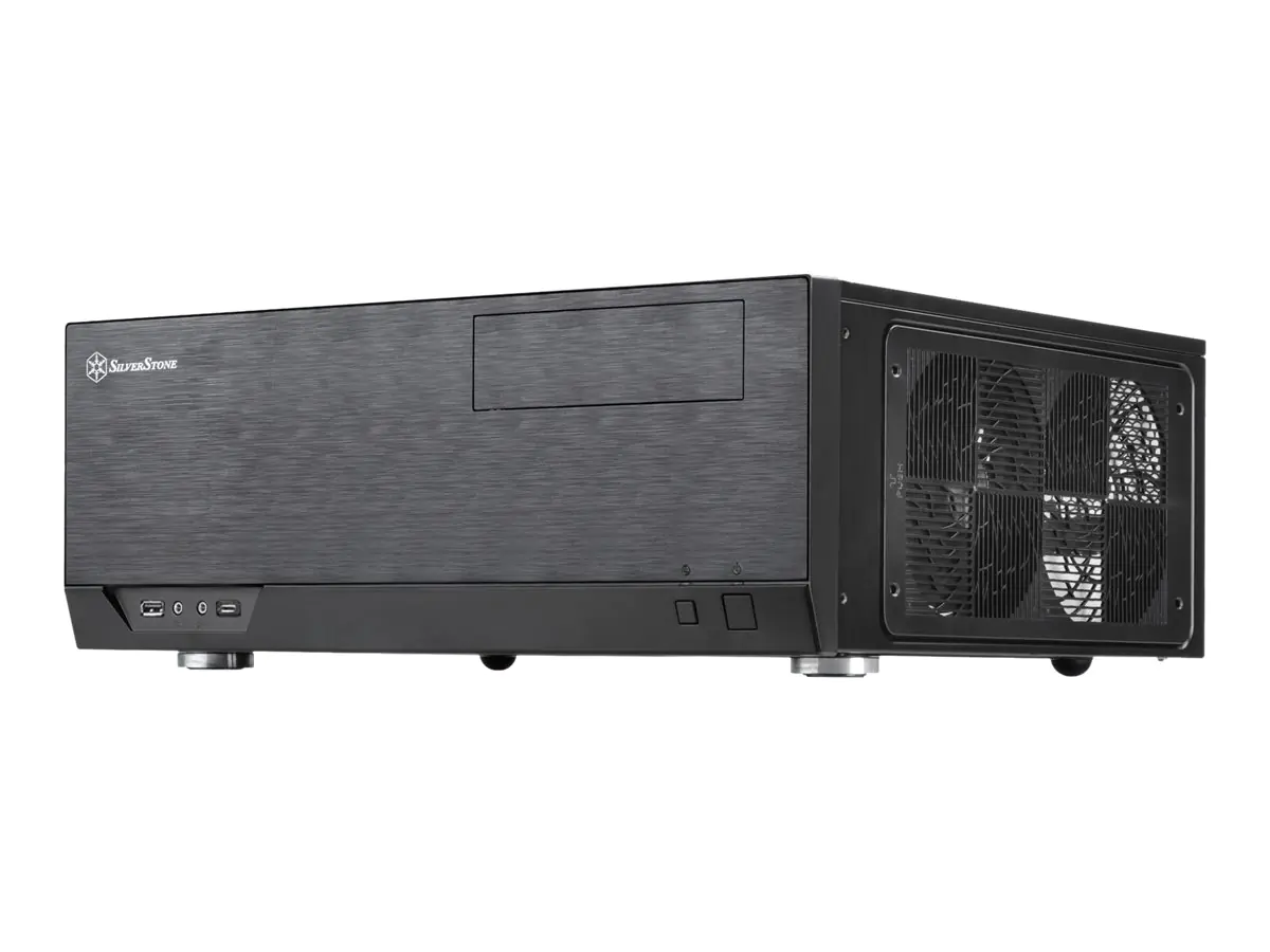 SilverStone Grandia GD09-C - Tower - SSI CEB - keine Spannungsversorgung (ATX / PS/2) - Schwarz - USB/Audio