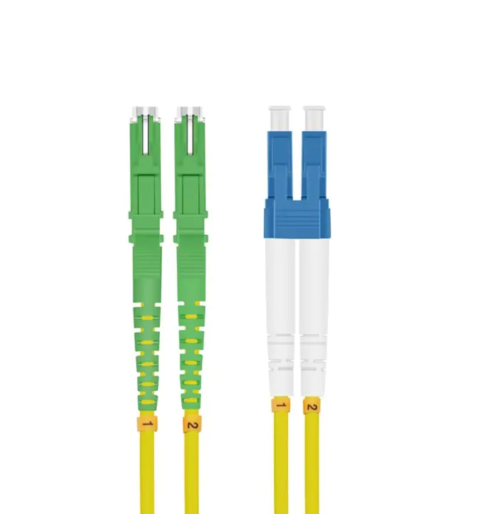 Bayko LWL Patchkabel E2000/APC (LSH)/LC Duplex OS2 9/125µm, gelb 7,5m