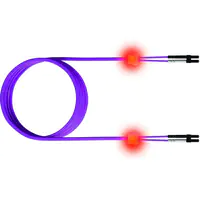 EasyLan FO LED - Patch-Kabel - SC multi-mode (M) zu SC multi-mode (M) - 2 m - Glasfaser - Duplex - 50/125 Mikrometer - OM4 - Erikaviolett, RAL 4003