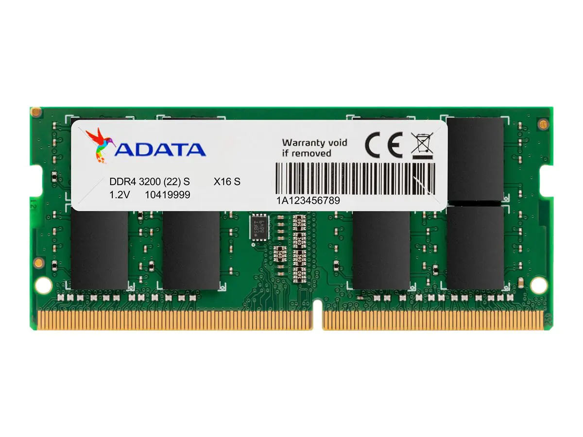 ADATA Premier Series - DDR4 - Modul - 8 GB - SO DIMM 260-PIN - 3200 MHz / PC4-25600 - CL22 - 1.2 V - ungepuffert - non-ECC - grün
