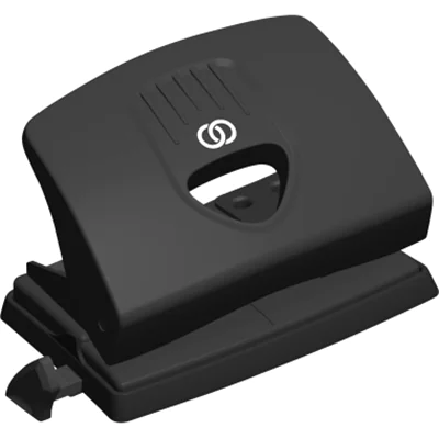 Soennecken Locher oeco 8cm 20 Bl. (80 g/m²) mit Anschlagschiene schwarz