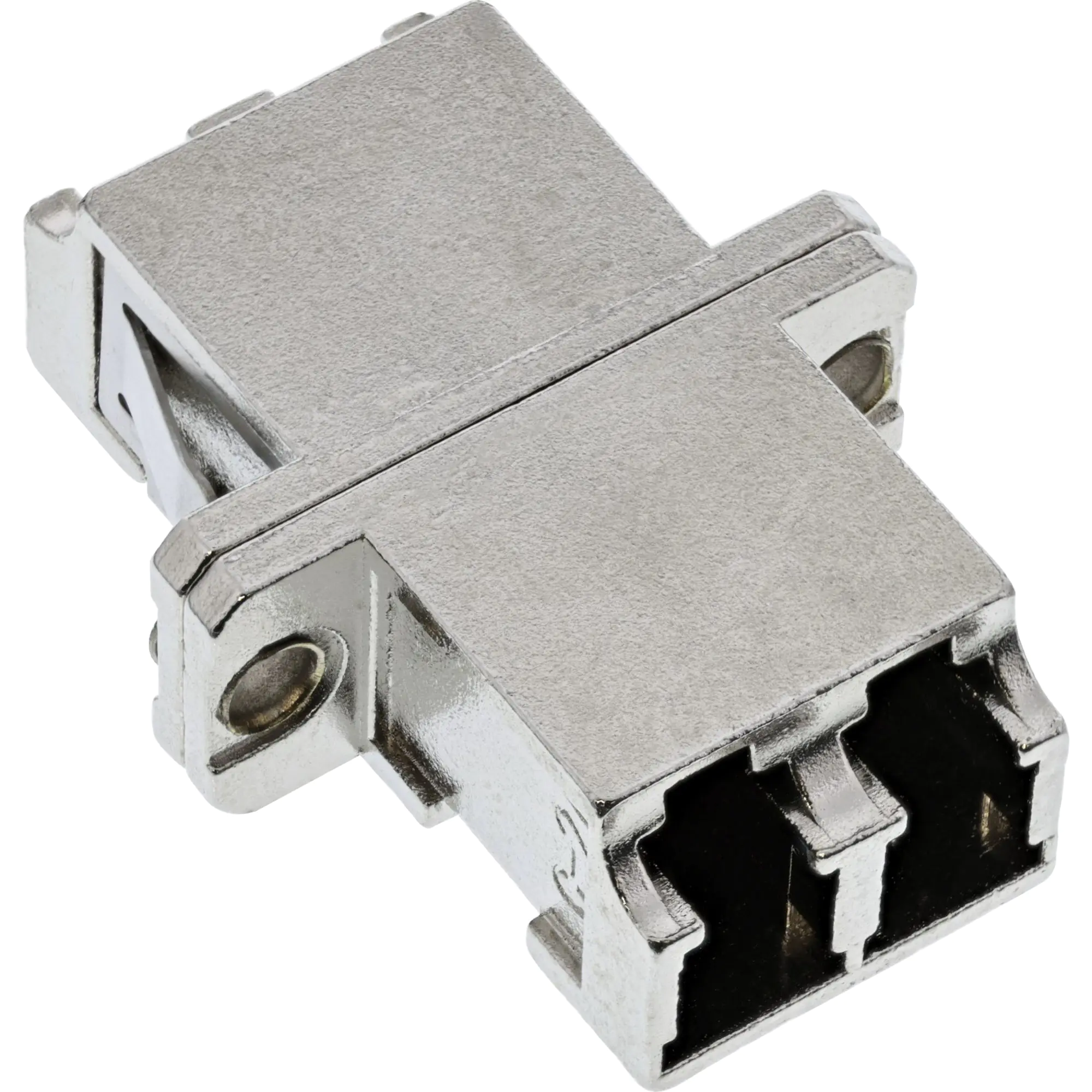 InLine LWL Metall-Kupplung - Duplex LC/LC - multimode - Keramik-Hülse - zum Einbau 89989M