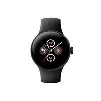 Google Pixel Watch 2 - Aluminium mattschwarz - intelligente Uhr mit Active Armband - Flouroelastomer - Obsidian - Bandgröße: S/L - 32 GB - Bluetooth, Wi-Fi, NFC, LTE - 4G - 31 g