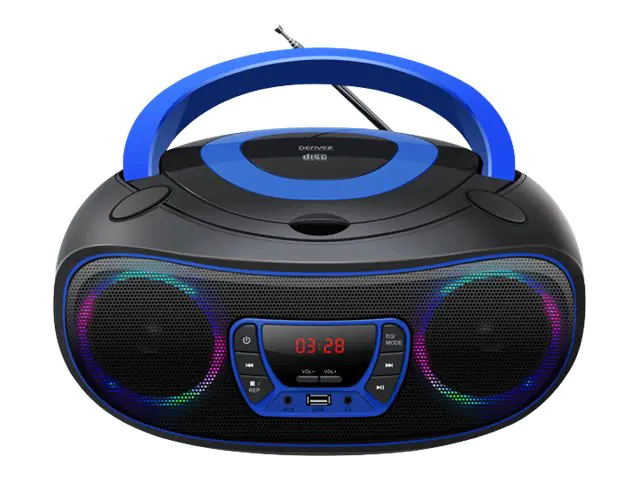 DENVER TCL-212BT - Ghettoblaster - 4 Watt - Blau