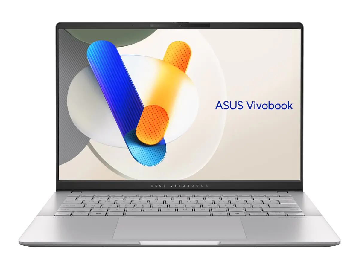 ASUS Vivobook S 14 OLED M5406WA-QD126WS - 180°-Scharnierdesign - AMD Ryzen AI 9 HX 370 / 2 GHz - Win 11 Home - Radeon 890M - 24 GB RAM - 1 TB SSD NVMe - 35.6 cm (14") OLED 1920 x 1200 - Wi-Fi 6E, Bluetooth - Cool Silver - kbd: Deutsch