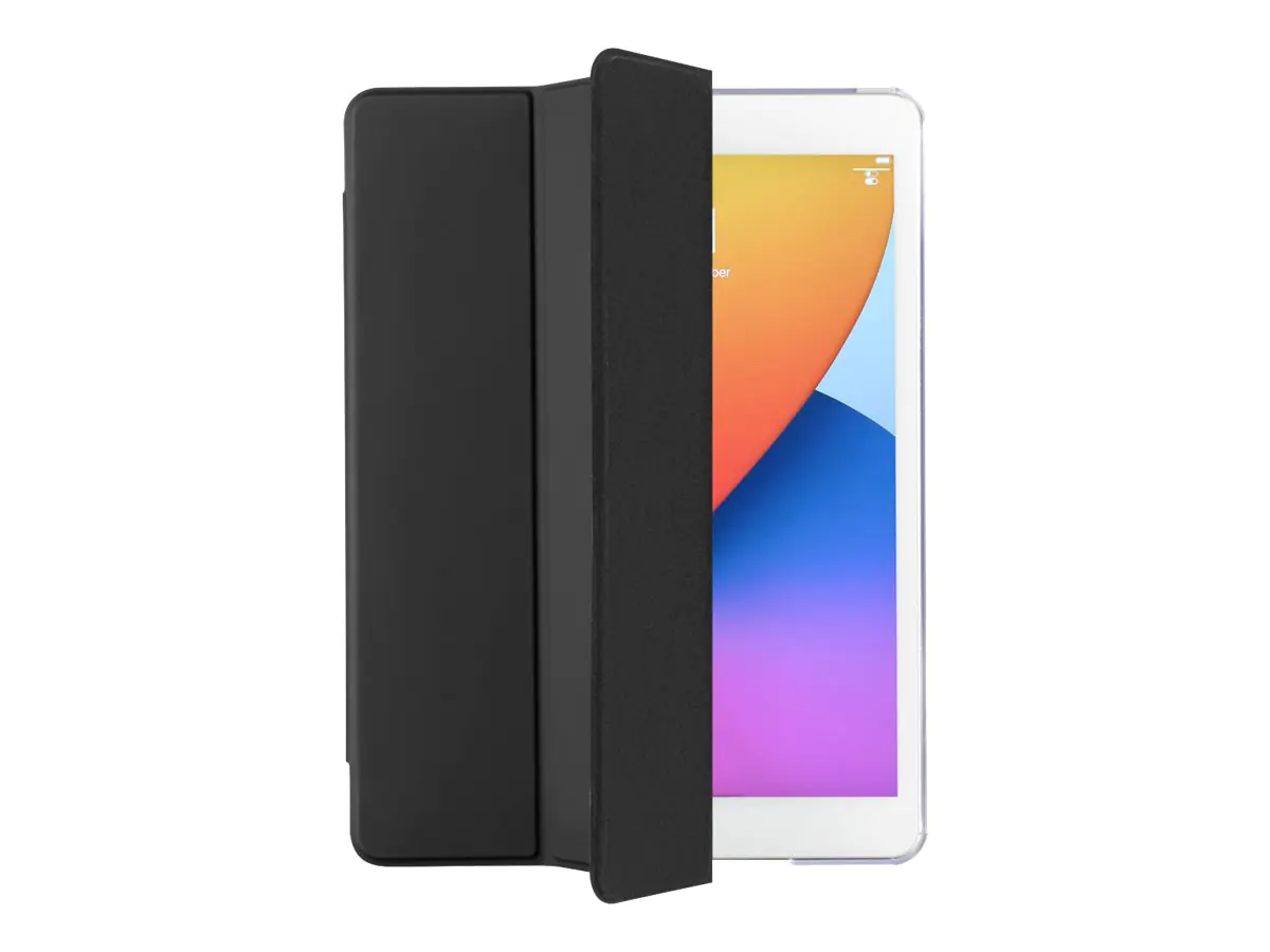 Hama "Fold Clear" - Flip-Hülle für Tablet - Polyurethan - Schwarz, durchsichtig - 10.2" - für Apple 10.2-inch iPad (7. Generation, 8. Generation)