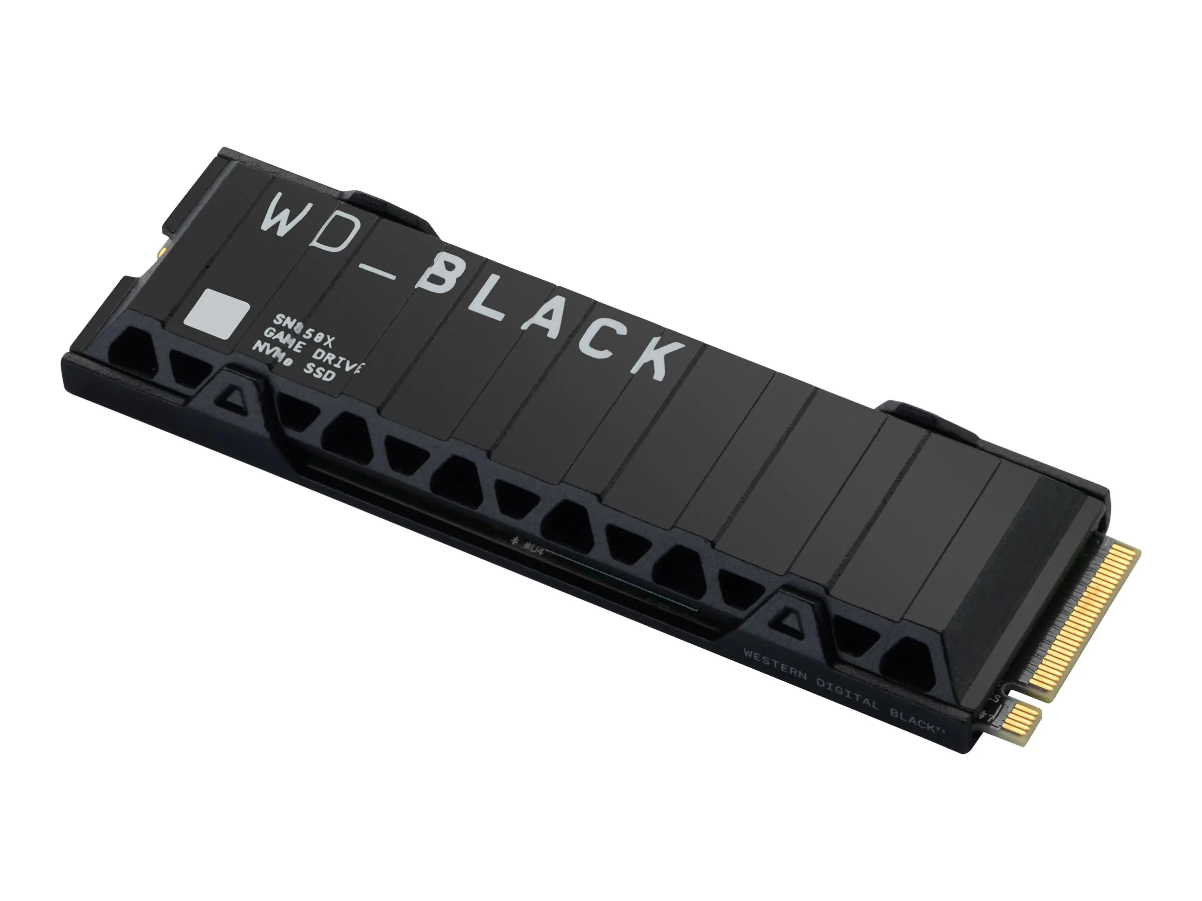 WD_BLACK SN850X NVMe SSD WDBB9H0010BNC - SSD - 1 TB - intern - M.2 2280 - PCIe 4.0 (NVMe) - integrierter Kühlkörper - Schwarz