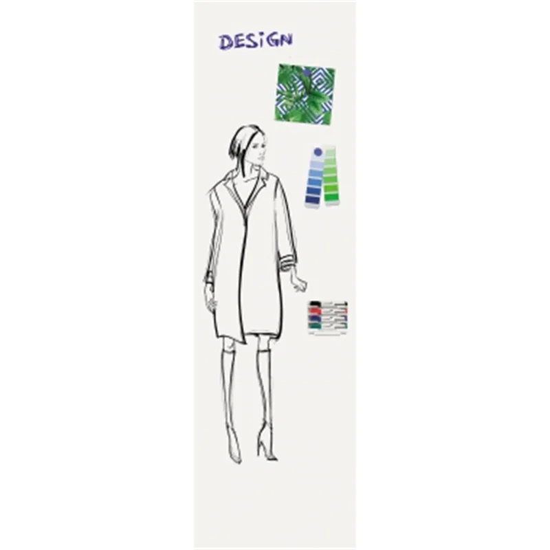 LEGAMASTER WALL-UP Whiteboard 200x60cm vertikal, 595 x 2000 mm, Emaille, Vertikal, Fixed, Magnetisch, Anti-Kratz-Beschichtung 7-106126