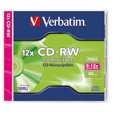 Verbatim DataLifePlus - 10 x CD-RW - 700 MB (80 Min) 4x - 10x - Jewel Case (Schachtel)