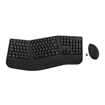 V7 CKW500BTDE - Tastatur-und-Maus-Set - kabellos - Bluetooth, 2.4 GHz - QWERTZ - Deutsch - Schwarz