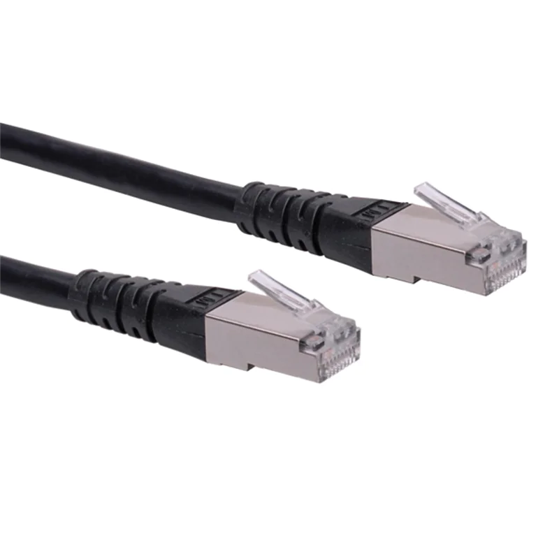 Roline - Patch-Kabel - RJ-45 (M) zu RJ-45 (M) - 2 m - SFTP - CAT 6 - Schwarz