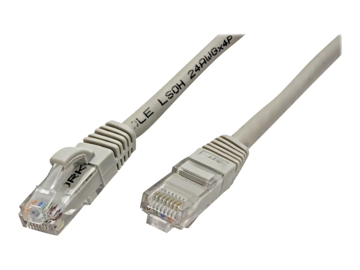 VALUE - Patch-Kabel - RJ-45 (M) zu RJ-45 (M) - 5 m - UTP - CAT 6 - halogenfrei, geformt, verseilt - Grau