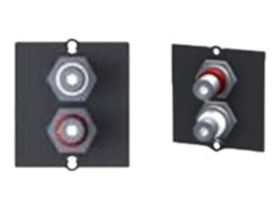 Bachmann - Modulares Faceplate-Snap-In - RCA X 2 - Schwarz