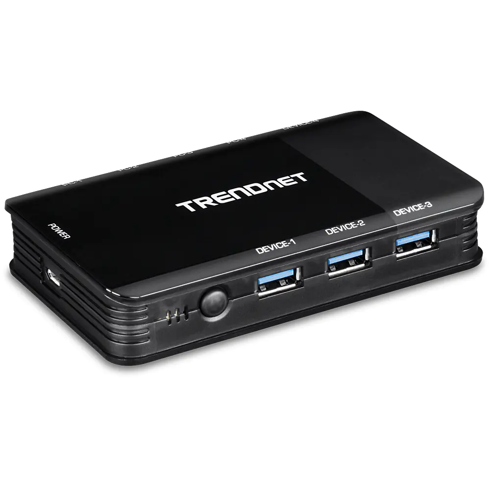 TRENDnet TK-U404 - Hub - 4 x USB 3.1 (für PCs) + 4 x USB 3.1 (für Geräte) - Desktop