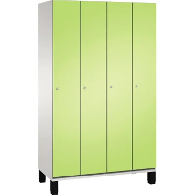 C+P Umkleidespind 4510040S10015 Füße 4Abteile B1200mm lgr/vgn