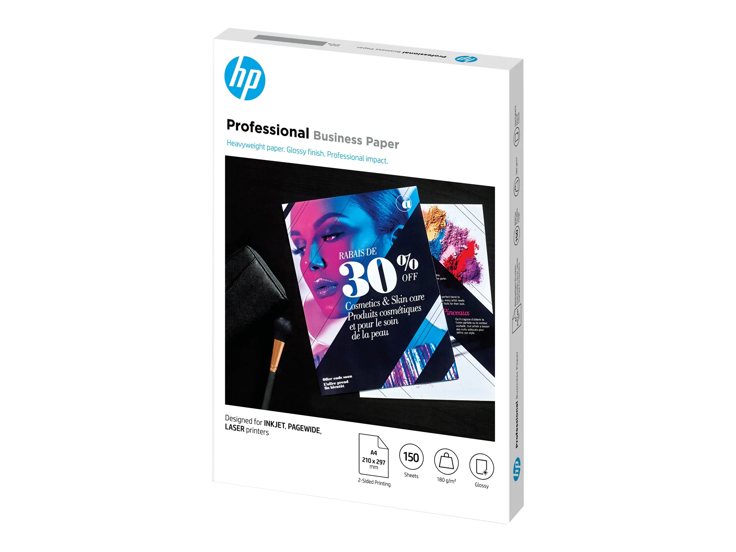 HP Fotopapier 3VK91A A4 (210 x 297 mm) 180 g/m² für Laser, Inkjet glänzend 150 Blatt