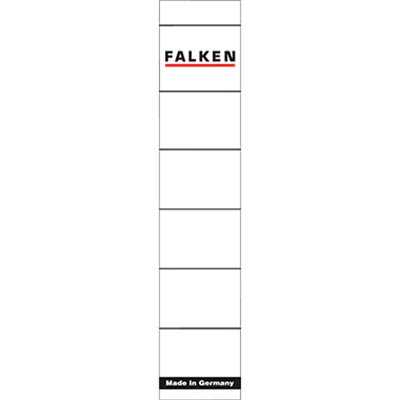 Falken Ordneretikett 80037765 schmal/kurz sk weiß 10 St./Pack.