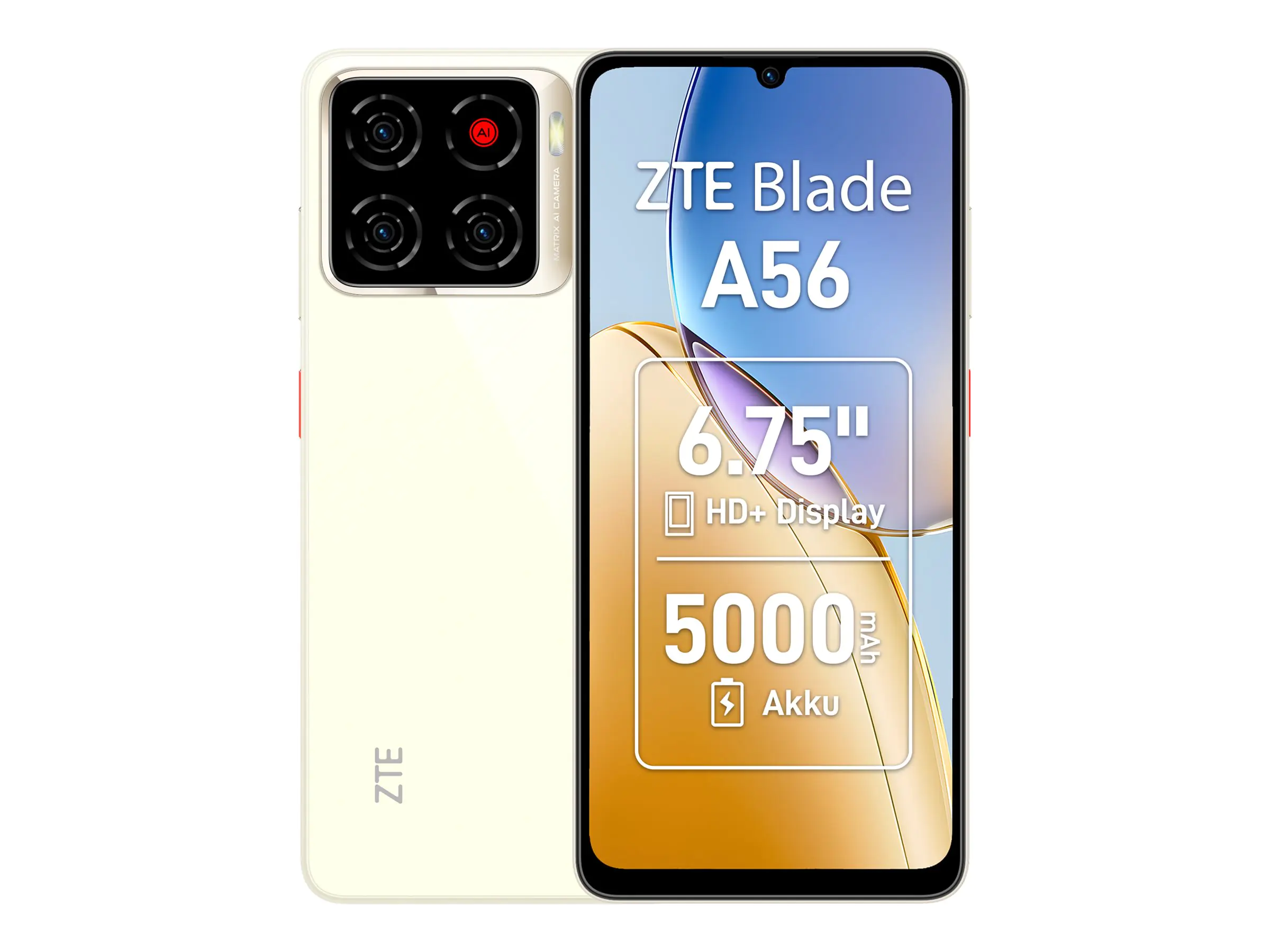 ZTE Blade A56 - 4G Smartphone - Dual-SIM - RAM 4 GB / Interner Speicher 64 GB - microSD slot - 6.75