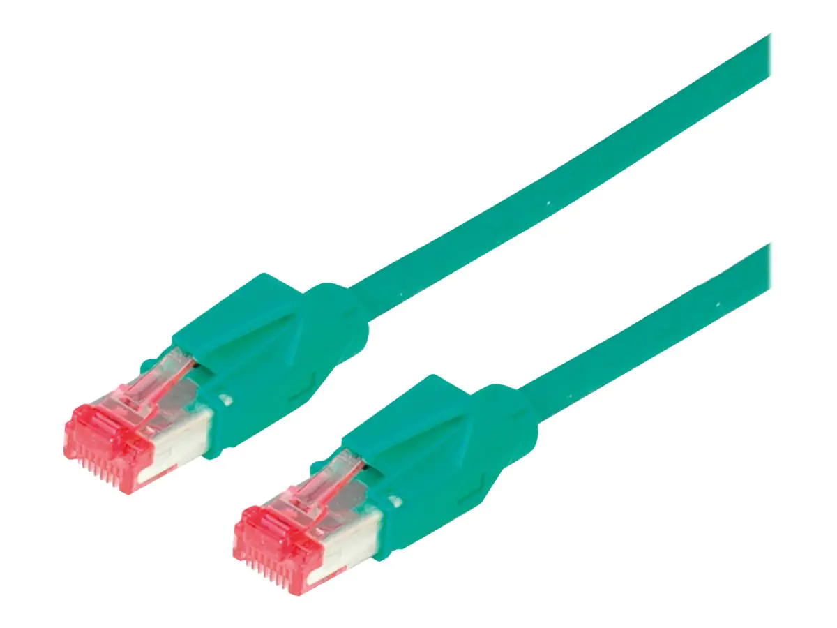 Secomp DRAKA UC600 SS27 - Patch-Kabel - RJ-45 (M) zu RJ-45 (M) - 10 m - SSTP-Kabel - CAT 6 - halogenfrei - grün