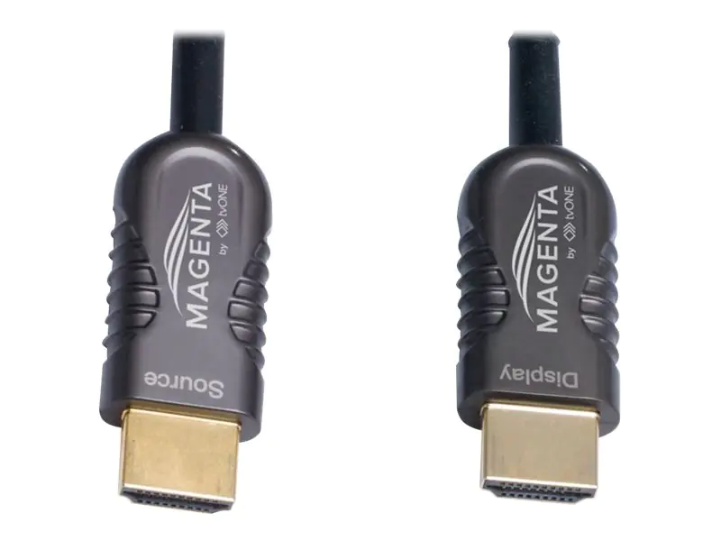 magenta HDMI-Kabel - HDMI männlich zu HDMI männlich - 60 m - Hybrid Kupfer/Kohlefaser -