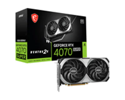 MSI GeForce RTX 4070 SUPER 12G VENTUS 2X OC - Grafikkarten - GeForce RTX 4070 Super - 12 GB GDDR6X - PCIe 4.0 - 3 x DisplayPort, HDMI - Box