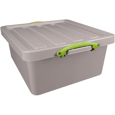 Really Useful Box Aufbewahrungsbox Recycling 47 x 21 x 52 cm (B x H x T) 31,5l Polypropylen, 100 % recycelt taubengrau