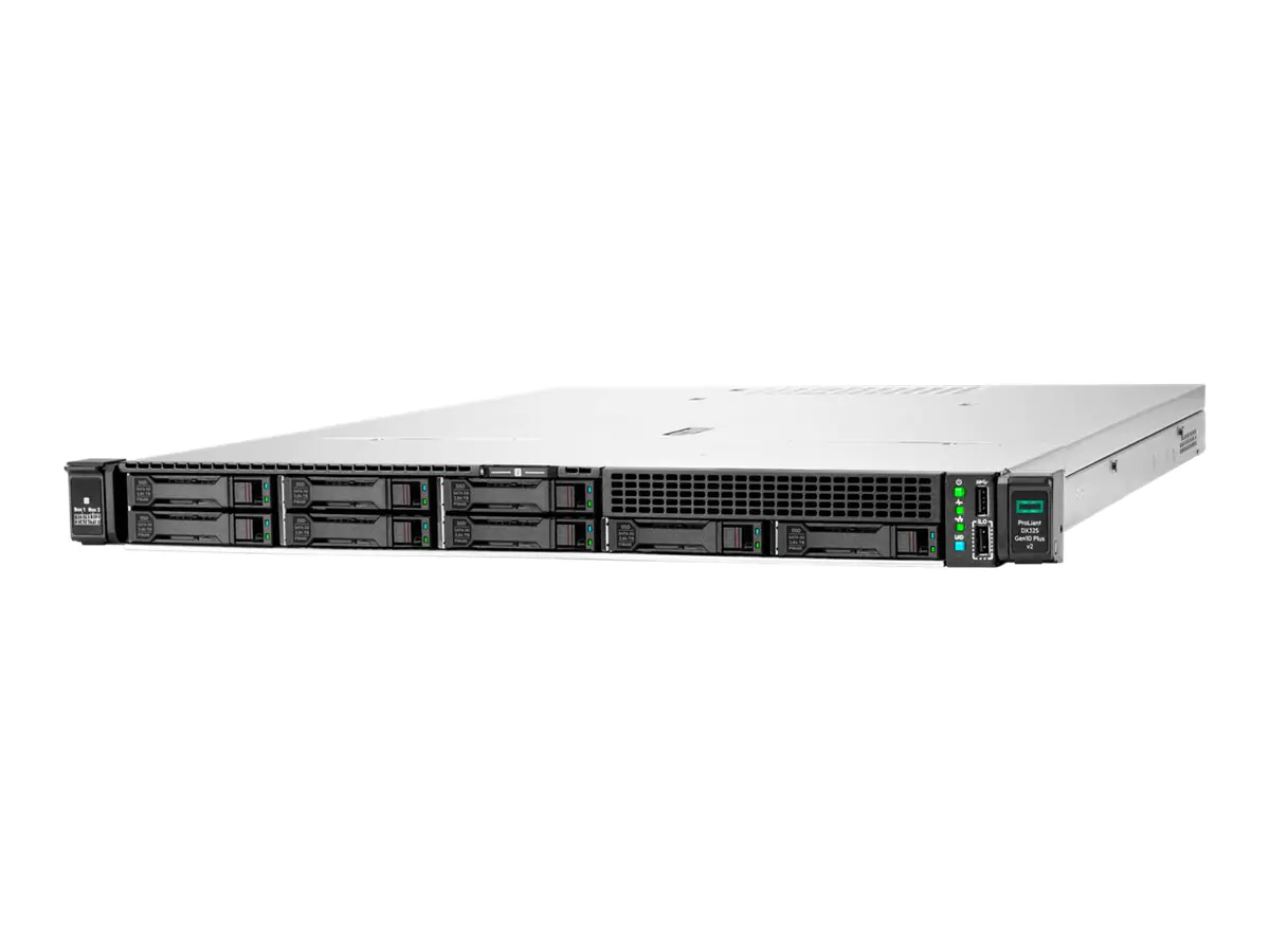 HPE ProLiant DL325 Gen10 Plus V2 Base - Server - Rack-Montage - 1U - 1-Weg - 1 x EPYC 7313P / 3 GHz - RAM 32 GB - SATA/SAS - Hot-Swap 6.4 cm (2.5") Schacht/Schächte - keine HDD - 1GbE - Monitor: keiner